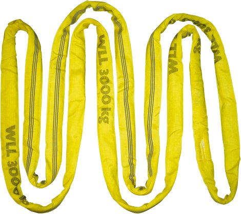 Rundschlinge doppelt-ummantelt 3 m, gelb