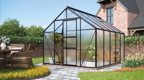 VITAVIA Gewächshaus Merkur 8300 HKP 6 mm Schwarz