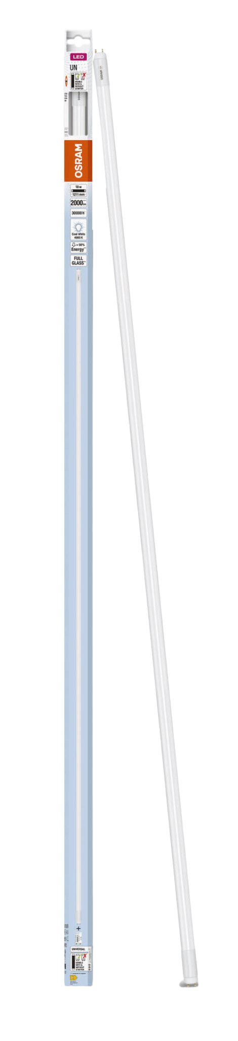 LEDVANCE LED-Leuchte Tube T8 UN Warmweiß 18W L 120 cm