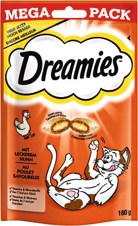 DREAMIES Katzensnack Megapack Huhn 180 g