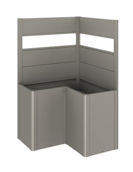 BIOHORT Sichtschutz für Belvedere L-F + AC-GL, quarzgrau-metallic