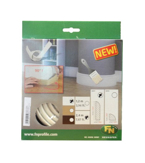 FN Neuhofer Sockelleiste Pro-Flex Weiß 2400x10x44 mm