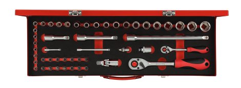 GEDORE Steckschlüssel-Satz 1/4"+1/2" 49-tlg.