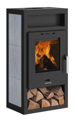 ORANIER Kaminofen Texas Vegas Keramik Grau 6 kW