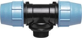 PARGA PE-T-Stück mit AG 20x3/4"