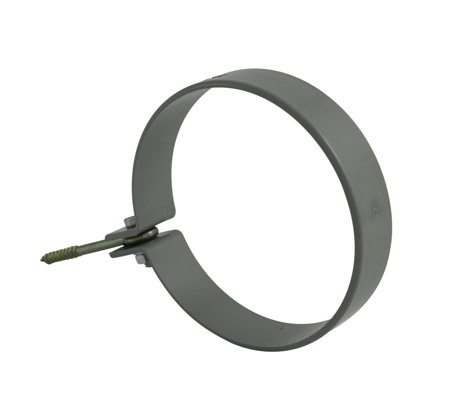 Fallrohrschelle mit Ringschraube Grau NW