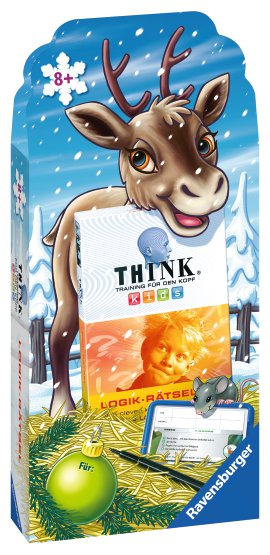 RAVENSBURGER Spiel Weihnachten Think Kids Logikrätsel