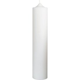 Kaminkerze Wollweiß