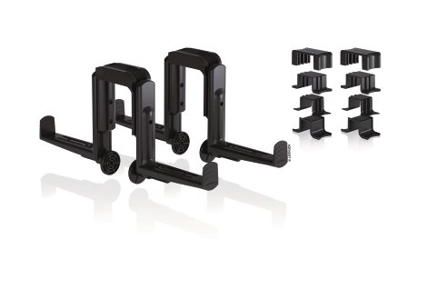 LECHUZA Balkonkastenhalter Duo Schwarz