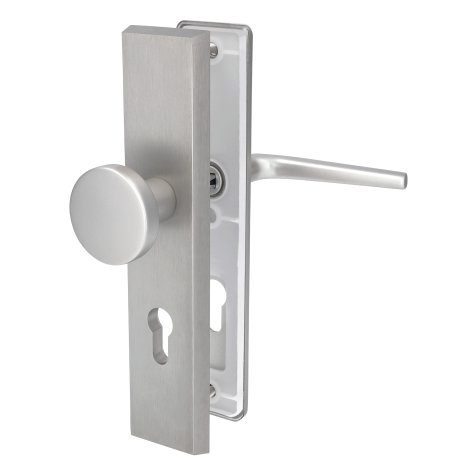 ALPERTEC Schutzbeschlag Tira-LS Wohnungseingangstüren Aluminium F9 PZ 88 mm