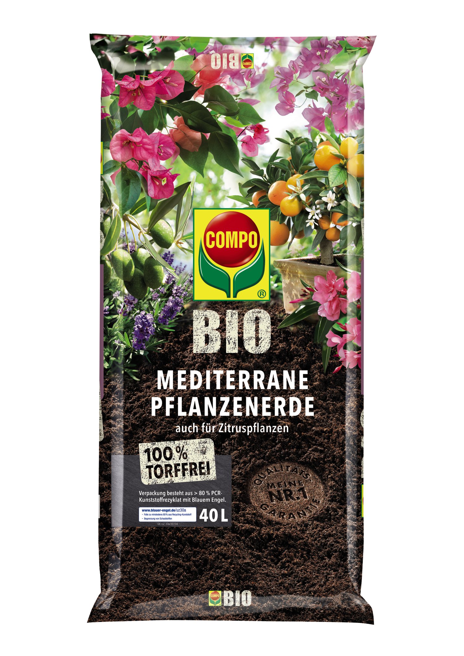 COMPO® Bio Mediterrane Erde Torffrei 40 l