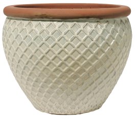 Pflanztopf TerraDura Shed Washed Creme 38 cm