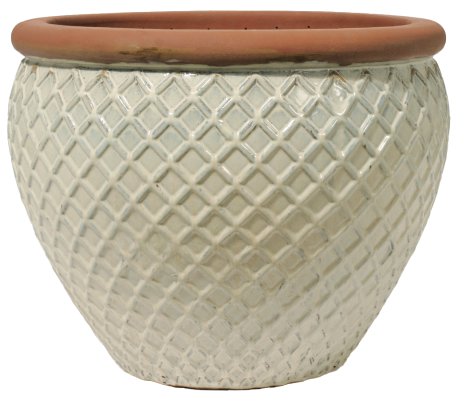 Pflanztopf TerraDura Shed Washed Creme 38 cm