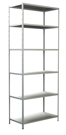 SCHULTE REGALWELT Grundregal 6 Böden Weiß