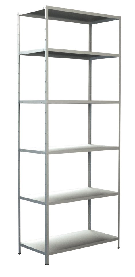 SCHULTE REGALWELT Grundregal 6 Böden Weiß 230x80x35 cm