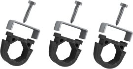 H+S PVC Schelle für Oktavia® Zwischensäule 3 Stk.