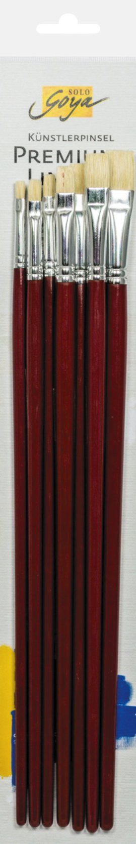 KREUL Künstlerpinsel Borste flach 7er-Set