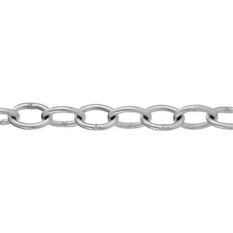 Werksnormkette flach oval 10 mm