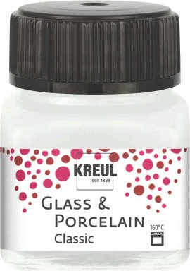 KREUL Malfarbe Glass & Porcelain Classic Cremeweiß 20 ml