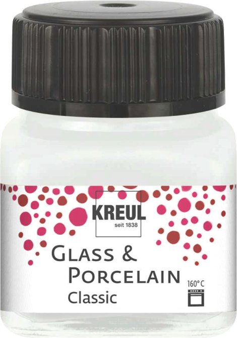 KREUL Malfarbe Glass & Porcelain Classic Cremeweiß 20 ml