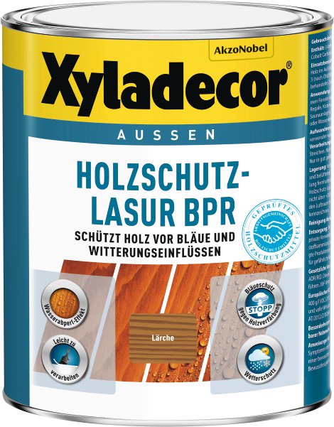 XYLADECOR Holzschutz-Lasur BPR Lärche 1 l