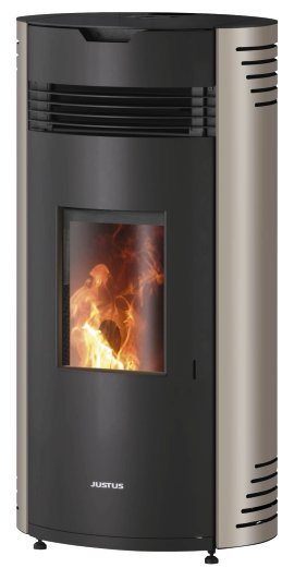 ORANIER Pelletofen Norta Taupe 2,4-8 kW (Anschluss oben)