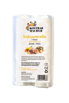 KOSTBARMACHER Vakuumrolle gerippt 90MY, 2 Stk.