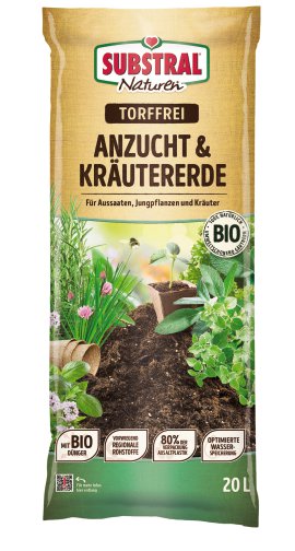 SUBSTRAL® Naturen® Anzucht & Kräuter Erde Bio & torffrei 20 l