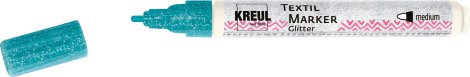 KREUL Stoffmalstift Texi Mäx Glitter für helle/dunkle Stoffe Türkis