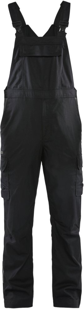 BLÅKLÄDER Industrie Latzhose Schwarz/DunkelGrau C58