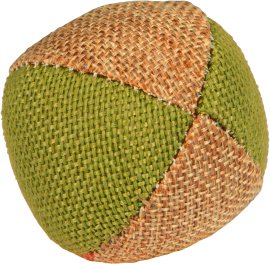 Ball Nature Leinen grün/beige 4,5 cm