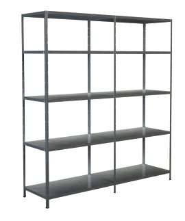 SCHULTE REGALWELT Grund + Anbauregal 10 Böden verzinkt 200x180x50 cm