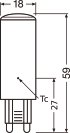 OSRAM LED-Pin 48 G9, Warmweiß 4,8W