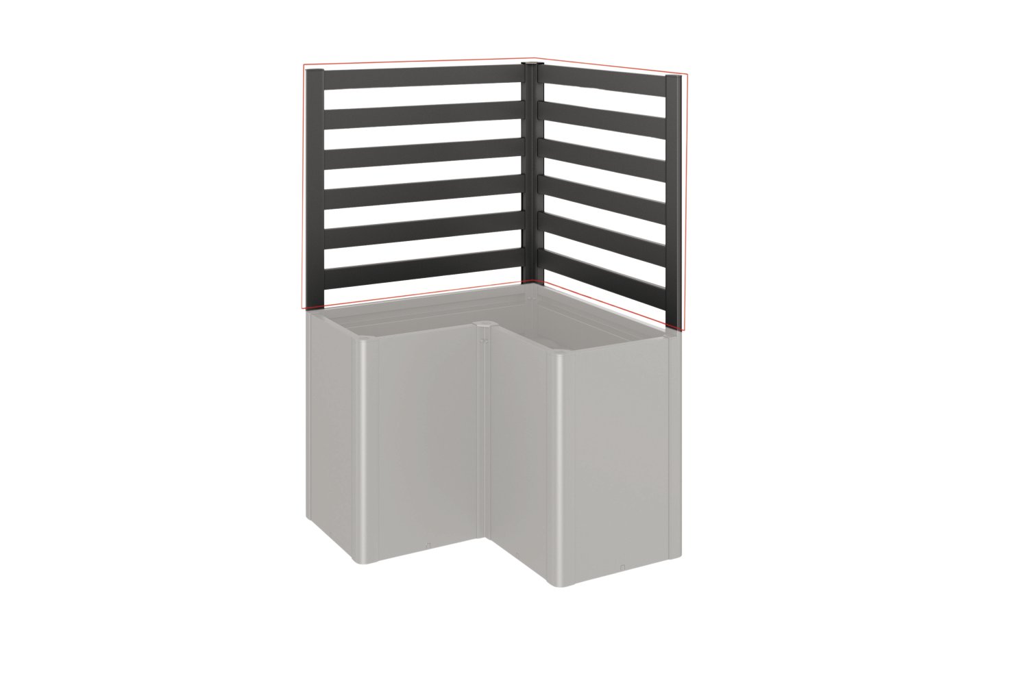 BIOHORT Rankgitter für L-FO, dunkelgrau-metallic 2 Stk.