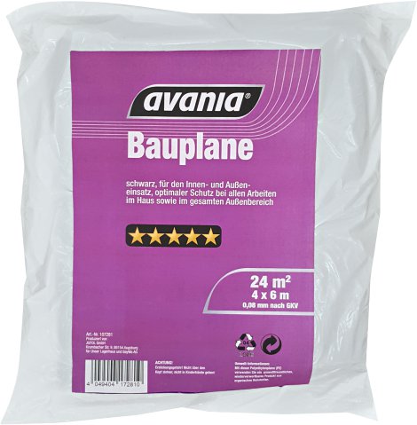 AVANIA Bauplane LDPE 4x6 m