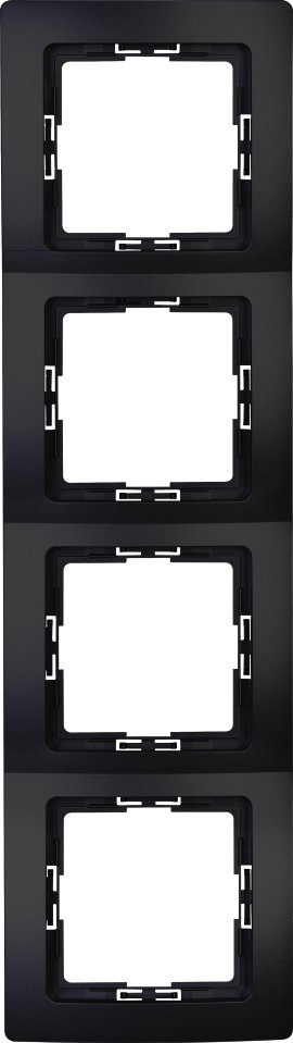 KOPP Rahmen Paris 4-fach Mattschwarz