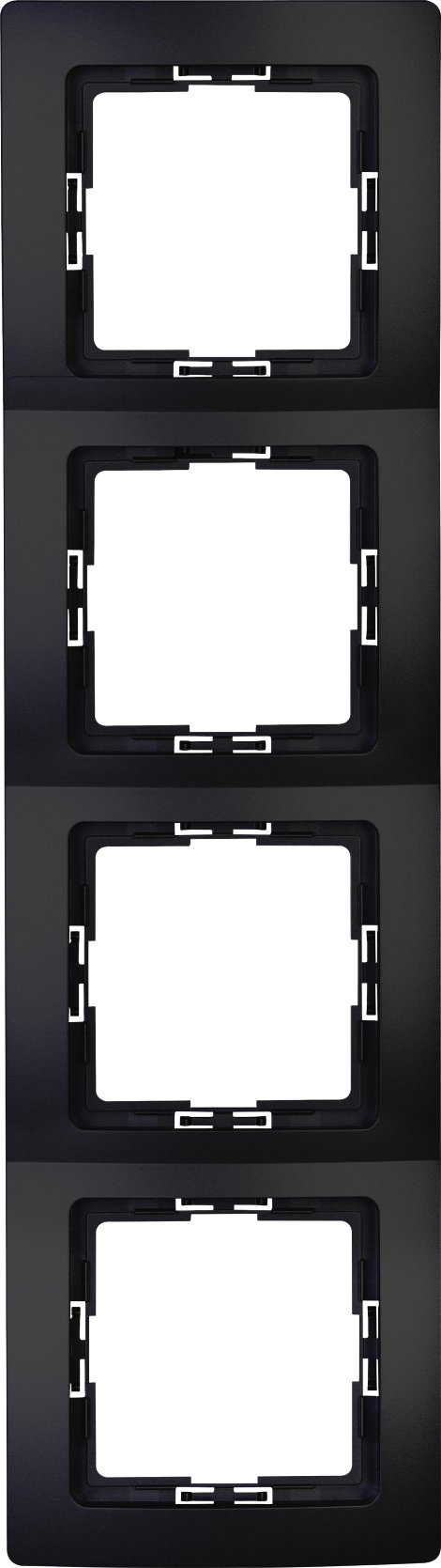 KOPP Rahmen Paris 4-fach Mattschwarz