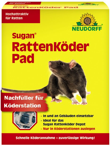 NEUDORFF® Sugan RattenKöder Pad 12 x 200 g
