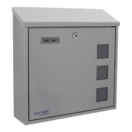 ROTTNER Edelstahl-Briefkasten Muro Inox