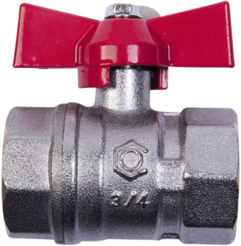 CORNAT Heizungs-Kugelhahn vernickelt 3/4" IG