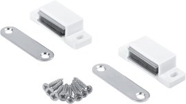 SUKI Magnetschnapper Kunststoff starr 2 Stk. Weiß