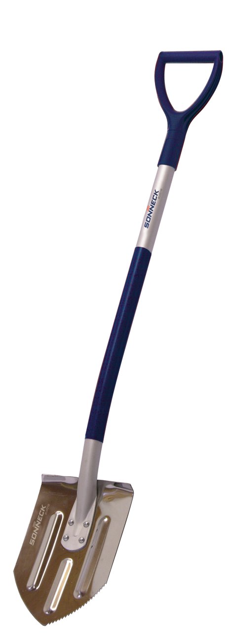 SONNECK Edelstahlspaten Premium mit D-Stiel