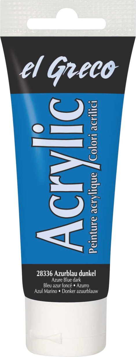 KREUL Acrylfarbe el Greco Azurblau dunkel 75 ml
