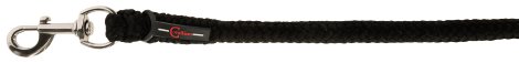 Führstrick ClassicSoft + Karabinerhaken 2 m, schwarz