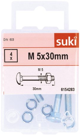 SUKI Einschraubmutter blank DIN7965 M8x18 mm 4 Stk.