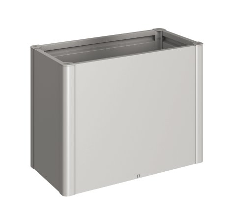 BIOHORT Hochbeet 1x0,5 m, Silber-Metallic