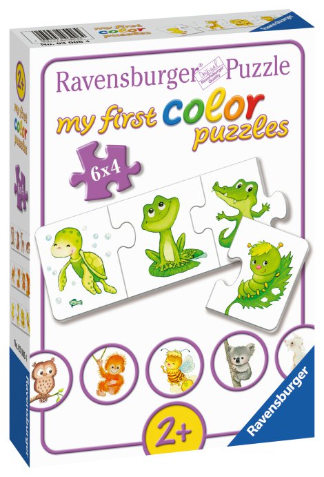 RAVENSBURGER Puzzle Meine liebsten Tierkinder 6x4-tlg.