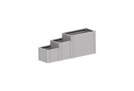 BIOHORT Pflanzbeet Davinci Version 3 silber-metallic