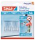 TESA Klebehaken Transparent für Glas 2 Stk.