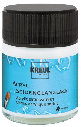 KREUL Acryl Seidenglanzlack auf Wasserbasis Transparent 50 ml